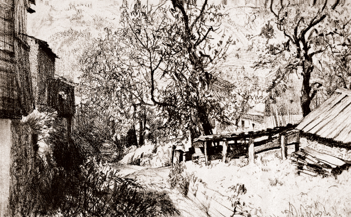  Adolpyh Von Menzel —— 农庄的风景